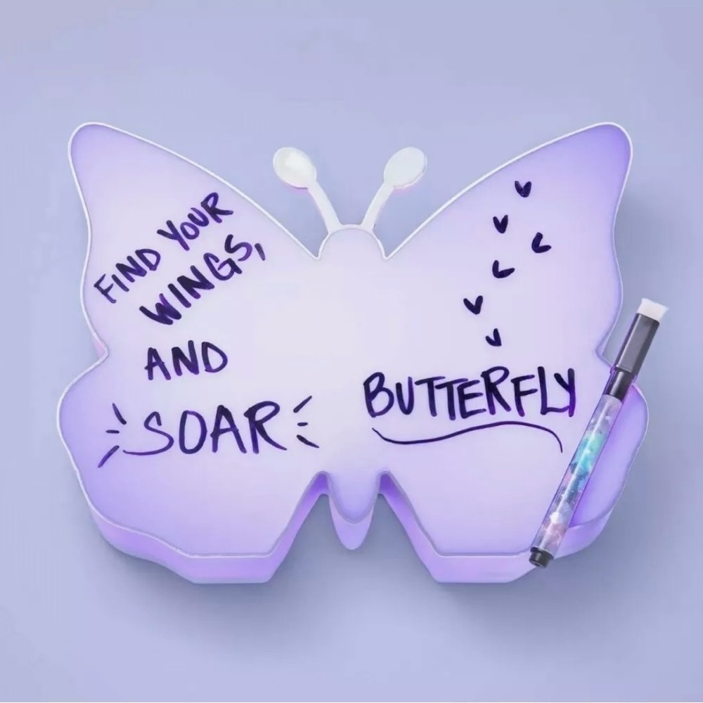 More Than Magic | Light-up Whiteboard Lightbox Butterfly, White